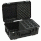 SKB Cases iSeries Injection Molded case w/foam for 12 Mics w/storage compartment, Black 3i-2011-MC12