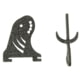 Skull Hooker Arm and Prong for Trophy Tree, Black, Trophy Tree Not Included, SKH-TTAP-ASSY-BLK
