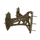 Skull Hooker Dual Shoulder Mount, Brown, SKH-DSM-BRN