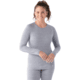 Smartwool Classic All-Season Merino Base Layer Crew - Womens, Light Gray Heather, Extra Small, SW01691254510XS000