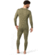 Smartwool Classic Thermal Merino Base Layer Colorblock Crew - Mens, K66 Winter Moss Heather, Large, SW016353K66L