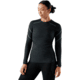 Smartwool Intraknit Thermal Merino Base Layer Crew - Womens, Charcoal/Zen Green, Small, SW019284Q24100S000