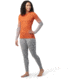 Smartwool Intraknit Thermal Merino Base Layer Pattern Crew - Womens, J31 Orange Rust Heather, Medium, SW016412J31M