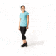 Smartwool Merino 150 Baselayer Print Short Sleeve - Womens, Nile Blue, Medium, SW016161B46-M