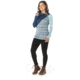 Smartwool Merino 250 Asym Top - Womens, Nile Blue Medallion, Small, SW015109C17-S