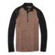 Smartwool Merino 250 Baselayer Pattern 1/4 Zip - Mens, Bourbon Tick Stitch, Large, SW0NP616C12-L
