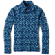 Smartwool Merino 250 Baselayer Pattern 1/4 Zip - Womens, Alpine Blue/Modern Plaid, Extra Small, SW016375F54-AB/MP-XS