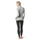 Smartwool Merino 250 Baselayer Pattern 1/4 Zip - Womens, Light Gray Traced Dahlia, Extra Small, SW016375E41-XS