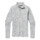 Smartwool Merino 250 Baselayer Pattern 1/4 Zip - Womens, Light Gray Traced Dahlia, Extra Small, SW016375E41-XS