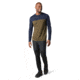 Smartwool Merino Sport 250 Henley - Mens, Deep Navy/Military Olive Heather, 2XL, SW016295E62-XXL