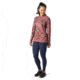 Smartwool Merino Sport 250 Long Sleeve 1/4 Zip - Womens, Woodsmoke Geode Pattern, Medium, SW019251E46-M