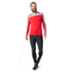 Smartwool Merino Sport 250 Long Sleeve Crew - Mens, Light Gray Heather/Cardinal Red, 2XL, SW019023E76-XXL
