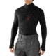 Smartwool PhD HyFi Divide Half Zip - Men's-Black-Large