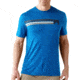 Smartwool Short Sleeve Logo Stripe Tee - Men's-Arctic Blue-Large