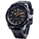 Smith and Wesson Water Resistant EGO Watch w/ Silicon Strap, 50mm, Black/Orange SWW-LW6057