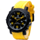 Smith and Wesson Water Resistant EGO Watch w/ Silicon Strap, 50mm, Yellow/Black SWW-LW6098