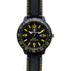 Smith and Wesson Water Resistant EGO Watch w/ Silicon Strap, 51mm, Black/Yellow SWW-LW6086