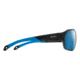 Smith Deckboss Sunglasses, Matte Black Blue Frame, ChromaPop Glass Polarized Blue Mirror Lens, 204066DOF63QG