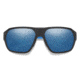 Smith Deckboss Sunglasses, Matte Black Blue Frame, ChromaPop Polarized Blue Mirror Lens, 2040660VK63QG