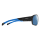 Smith Deckboss Sunglasses, Matte Black Blue Frame, ChromaPop Polarized Blue Mirror Lens, 2040660VK63QG