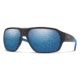 Smith Deckboss Sunglasses, Matte Black Blue Frame, ChromaPop Polarized Blue Mirror Lens, 2040660VK63QG