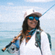 Smith Joya Sunglasses, Opal Fade Frame, ChromaPop Polarized Opal Mirror Lens, 204315LJT56QG