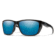 Smith Longfin Sunglasses, Black Frame, ChromaPop Polarized Blue Mirror Lens, 20151580759QG