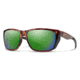 Smith Longfin Sunglasses, Tortoise Frame, ChromaPop Glass Polarized Green Mirror Lens, 20522408659UI