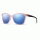 Smith Optics Colette Sunglasses, Blush Matte Black Frame, Blue Flash Lens, CLPCBMBH