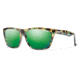 Smith Tioga Sunglasses, Flecked Green Tortoise Frame, Green Sol-X Lens, TOPCGMFGT
