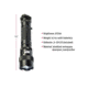 Smith &amp; Wesson M&amp;P12 LED Flashlight, Black body/White LED 110215