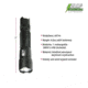 Smith &amp; Wesson M&amp;P15 USB Rechargeable LED Flashlight, 800 Lumens, Black body/White LED 110221