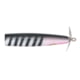 Smithwick Devil's Horse Topwater Prop Lure, 4.5in, 3/8oz, White/Black Stripes, AF110