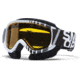 Smith Optics Snow Fuel V.3 MX Goggles - White/Black Vert Frame w/ Yellow Dual Airflow Anti-Fog Lens FV3AWKVSM12
