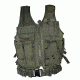 Sniper Tactical Multi Function Molle Plate Vest w/ Carrier for Bullet Clips, Bullets w/ Pouch, Green, Fully Adjustable Length / Girth ASVT01-OD