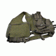 Sniper Tactical Multi Function Molle Plate Vest w/ Carrier for Bullet Clips, Bullets w/ Pouch, Green, Fully Adjustable Length / Girth ASVT01-OD