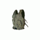 Sniper Tactical Multi Function Molle Plate Vest w/ Carrier for Bullet Clips, Bullets w/ Pouch, Green, Fully Adjustable Length / Girth ASVT01-OD