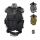 Sniper Tactical Multi Function Molle Plate Vest w/ Carrier for Bullet Clips, Bullets with Pouch, Black, Camo Green, Camo/Tan, Green