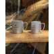 Snow Peak Titanium Double Wall Mug, Titanium, 450 ml, MG-153
