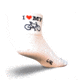 Sockguy I Heart My Bike White S/m I HEART BIKE S/M