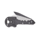 SOG Specialty Knives &amp; Tools 1.5 in. Folding Straight-Edge Drop Point Blade Key-Knife and File, Steel Handle, Black Finish KEY401CP-1397
