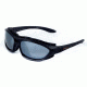 Sos Gripz Riders / Rambler Sunglasses, Frame - Matte Black Tr-90 W/ Temples And Strap / Lens - Pc Z87.1, Smoke /fm