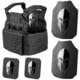 Spartan Armor Systems Achilles NIJ Certified AR550 Package, Small/Extra Large, Black, Adjustable, SA-AR550PKG-AC-BK-FC-SP
