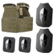 Spartan Armor Systems Spartan Armor/Sentinel Plate Carrier and AR550 Level III+ Body Armor Package, Spartan Green, Adjustable, SAS-PKG550-STNL-SG-KIT, SAS-PKG550-STNL-SG-KIT
