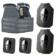 Spartan Armor Systems Spartan Armor/Sentinel Plate Carrier and AR550 Level III Body Armor Package, Base Coat, Wolf Gray, Adjustable, SAS-PKG500-STNL-GG-KIT