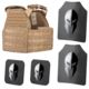 Spartan Armor Systems Omega AR500 Body Armor And Sentinel Plate Carrier Package, Small/Extra Large, Coyote Brown, Adjustable, SAS-AR500PKG-STNL-CB-SPEC-KIT