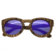 Spectrum Sunglasses Flores S127PU Sunglasses, Brown Frame, Purple Lens SSGS127PU