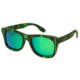 Spectrum Sunglasses Kalama S104GN Sunglasses, Green Stripe FRAME, Green Lens SSGS104GN