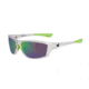Spiderwire SPW008 Sunglasses, Crystal Clear Frame, Green Mirror (Copper Base) Lens 1479120