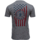 Springfield Armory American Flag Short Sleeve T-Shirt - Mens, Gray, Medium, GEP7125M